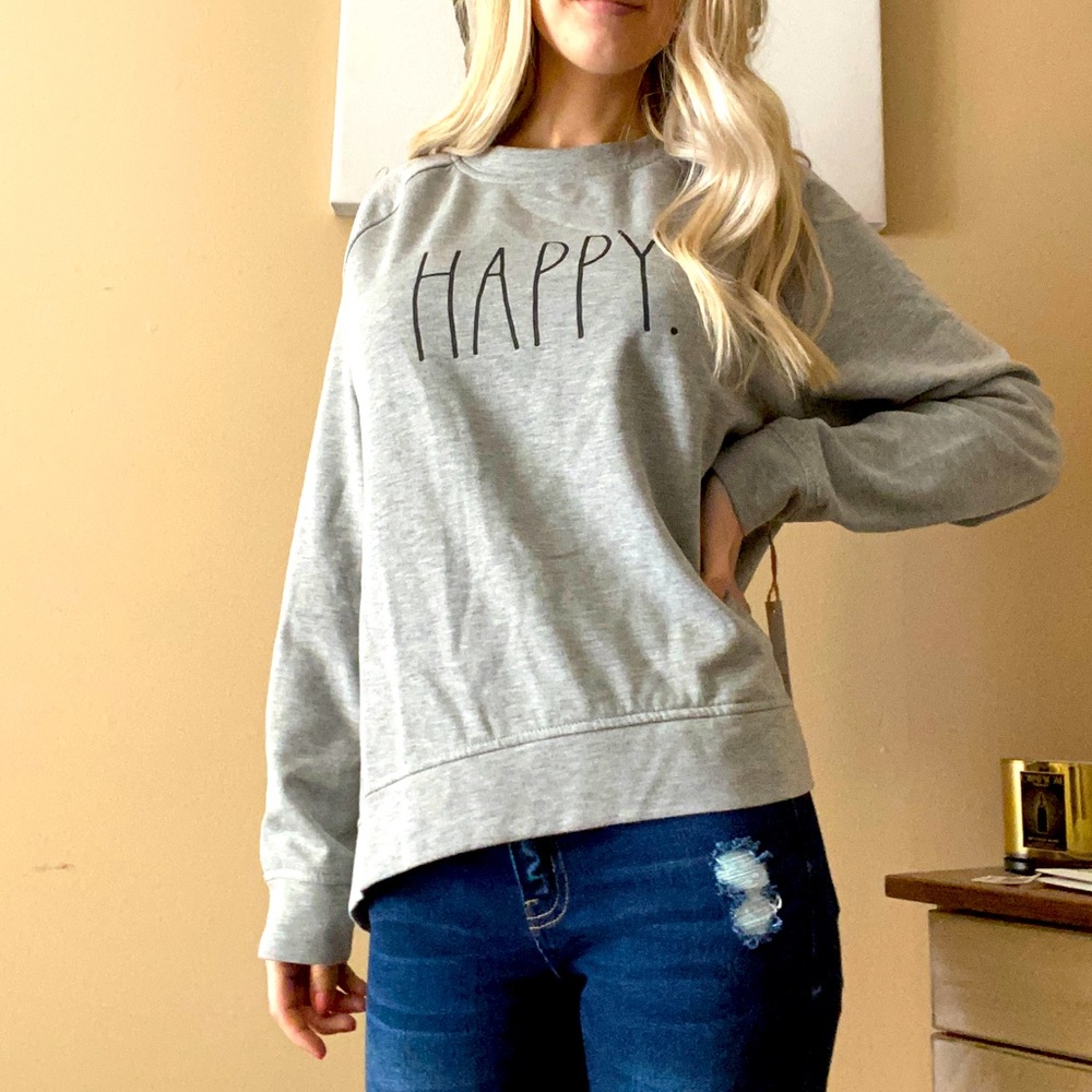 New Rae Dunn HAPPY sweater! Medium